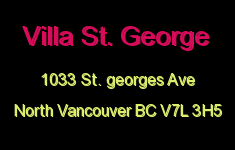 Villa St. George 1033 ST. GEORGES V7L 3H5